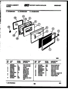 05 - Door Parts parts for Frigidaire Range 30-6239-00-03 from AppliancePartsPros.com