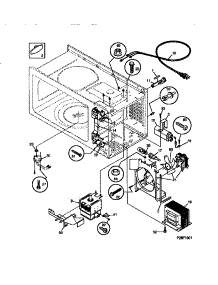 04 - Functional parts for Frigidaire Microwave SMS107T1B1 from AppliancePartsPros.com