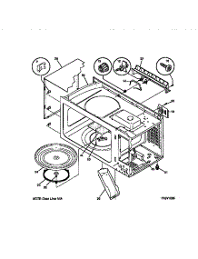 05 - Wrapper / Body parts for Frigidaire Microwave SMS107T1B1 from AppliancePartsPros.com