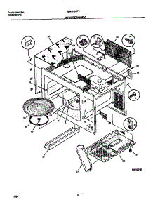 05 - Wrapper / Body parts for Frigidaire Microwave SMS138T1B2 from AppliancePartsPros.com