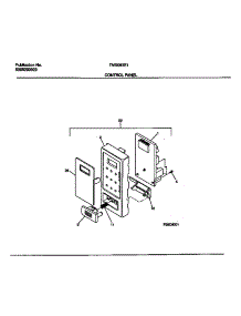 02 - Control Panel parts for Frigidaire Microwave TMS083E1S0 from AppliancePartsPros.com