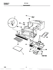 05 - Wrapper / Body parts for Frigidaire Microwave TMT116U1W0 from AppliancePartsPros.com