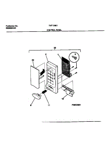 02 - Control Panel parts for Frigidaire Microwave TMT128E1B0 from AppliancePartsPros.com
