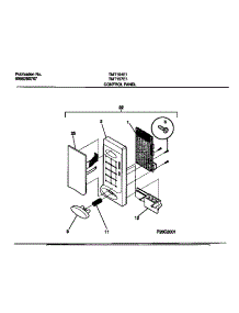02 - Control Panel parts for Frigidaire Microwave TMT157E1B0 from AppliancePartsPros.com