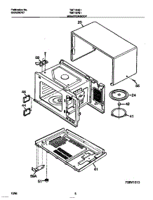 05 - Wrapper / Body parts for Frigidaire Microwave TMT157E1B0 from AppliancePartsPros.com