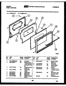 05 - Door Parts parts for Frigidaire Oven 11-1653-57-04 from AppliancePartsPros.com
