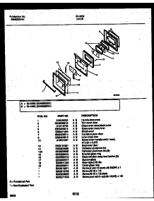 07 - Door Parts parts for Frigidaire Range 30-4982-23-01 from AppliancePartsPros.com