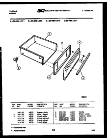 04 - Drawer Parts parts for Frigidaire Range 30-4988-00-03 from AppliancePartsPros.com