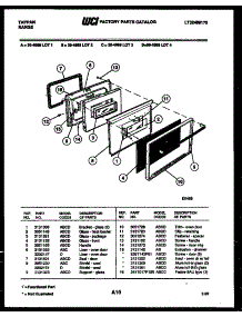 07 - Door Parts parts for Frigidaire Range 30-4988-08-02 from AppliancePartsPros.com