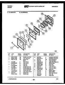 04 - Door Parts parts for Frigidaire Range 30-4999-00-02 from AppliancePartsPros.com