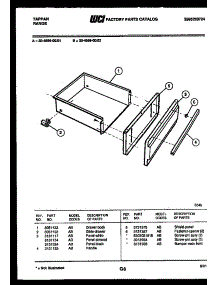 07 - Drawer Parts parts for Frigidaire Range 30-4999-00-02 from AppliancePartsPros.com