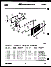 04 - Door Parts parts for Frigidaire Range 30-6238-66-04 from AppliancePartsPros.com