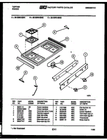 03 - Cooktop Parts parts for Frigidaire Range 30-3349-00-02 from AppliancePartsPros.com