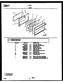 06 - Door Parts parts for Frigidaire Range 30-3352-00-03 from AppliancePartsPros.com