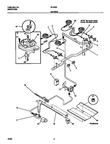 03 - Burner parts for Frigidaire Range 30-3352-23-04 from AppliancePartsPros.com