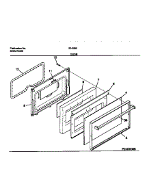 06 - Door parts for Frigidaire Range 30-3352-23-04 from AppliancePartsPros.com