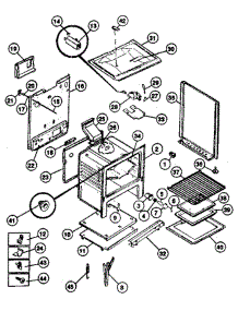 Cabinet parts for Tappan Range 30-3858-10/01 from AppliancePartsPros.com