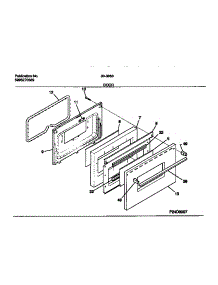 06 - Door parts for Frigidaire Range 30-3863-00-04 from AppliancePartsPros.com