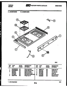 03 - Cooktop Parts parts for Frigidaire Range 30-3979-00-04 from AppliancePartsPros.com