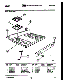 03 - Cooktop Parts parts for Frigidaire Range 30-3981-00-01 from AppliancePartsPros.com