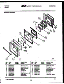 04 - Door Parts parts for Frigidaire Range 30-3981-00-01 from AppliancePartsPros.com