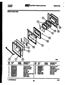 04 - Door Parts parts for Frigidaire Range 30-3981-00-02 from AppliancePartsPros.com