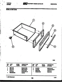 05 - Drawer Parts parts for Frigidaire Range 30-3981-00-02 from AppliancePartsPros.com