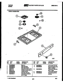 03 - Cooktop Parts parts for Frigidaire Range 30-3860-00-03 from AppliancePartsPros.com