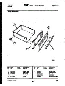 04 - Drawer Parts parts for Frigidaire Range 30-3860-00-03 from AppliancePartsPros.com