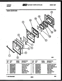 04 - Door Parts parts for Frigidaire Range 30-3979-23-06 from AppliancePartsPros.com