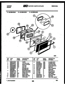 04 - Door Parts parts for Frigidaire Range 30-3989-23-03 from AppliancePartsPros.com