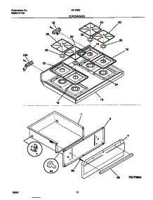 05 - Top / Drawer parts for Frigidaire Range 30-4382-23-05 from AppliancePartsPros.com