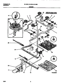 04 - Burner parts for Frigidaire Range 30-4952-00-03 from AppliancePartsPros.com