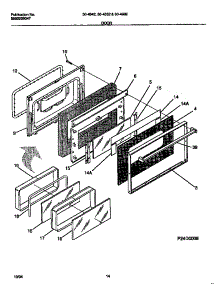 08 - Door parts for Frigidaire Range 30-4952-00-03 from AppliancePartsPros.com