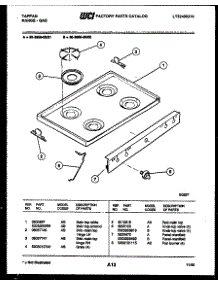 03 - Cooktop Parts parts for Frigidaire Range 30-3859-00-02 from AppliancePartsPros.com