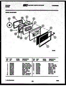 04 - Door Parts parts for Frigidaire Range 30-3979-00-01 from AppliancePartsPros.com