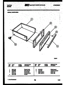 07 - Drawer Parts parts for Frigidaire Range 30-3979-00-01 from AppliancePartsPros.com