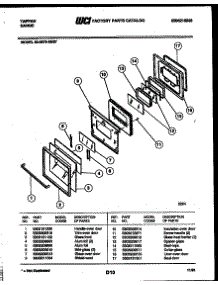 04 - Door Parts parts for Frigidaire Range 30-3979-00-07 from AppliancePartsPros.com