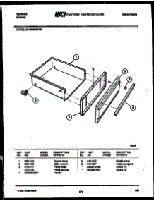 05 - Drawer Parts parts for Frigidaire Range 30-3989-23-06 from AppliancePartsPros.com