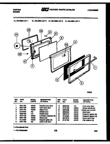 04 - Door Parts parts for Frigidaire Range 30-4388-66-02 from AppliancePartsPros.com