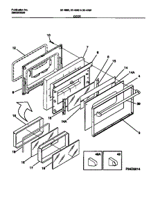07 - Door parts for Frigidaire Range 30-4952-00-04 from AppliancePartsPros.com