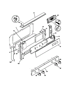 02 - Backguard parts for Frigidaire Range 30-4952-00-05 from AppliancePartsPros.com