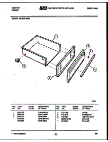 04 - Drawer Parts parts for Frigidaire Range 30-4979-23-04 from AppliancePartsPros.com