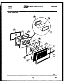 06 - Door Parts parts for Frigidaire Range 30-4979-23-04 from AppliancePartsPros.com