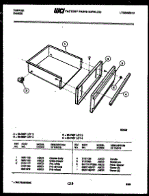 07 - Drawer Parts parts for Frigidaire Range 30-7987-66-03 from AppliancePartsPros.com