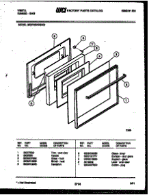 04 - Door Parts parts for Frigidaire Range 30DPMDWGN1 from AppliancePartsPros.com