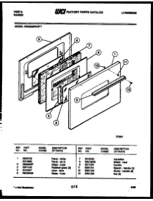 03 - Door Parts parts for Frigidaire Range 30DEMBWDD1 from AppliancePartsPros.com