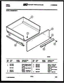 04 - Drawer Parts parts for Frigidaire Range 30DEMBWDD1 from AppliancePartsPros.com