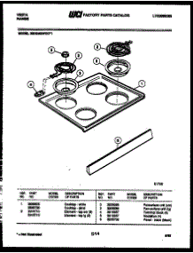 05 - Cooktop Parts parts for Frigidaire Range 30DEMBWDD1 from AppliancePartsPros.com