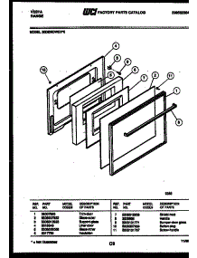 03 - Door Parts parts for Frigidaire Range 30DEMDWED0 from AppliancePartsPros.com